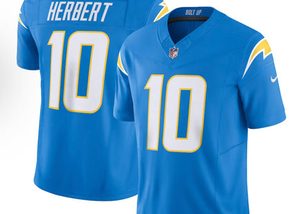 Men's Los Angeles Chargers Justin Herbert Nike Powder Blue Vapor F.U.S.E. Limited Jersey