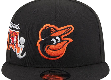 Men's Baltimore Orioles New Era Black Icon 9FIFTY Snapback