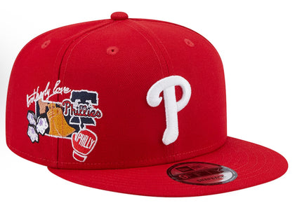 Philadelphia Phillies New Era Icon 9FIFTY Snapback - Red