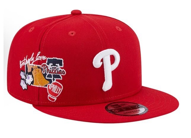 Philadelphia Phillies New Era Icon 9FIFTY Snapback - Red