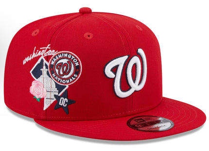 Men's Washington Nationals New Era Red Icon 9FIFTY Snapback