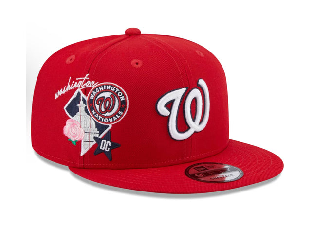 Men's Washington Nationals New Era Red Icon 9FIFTY Snapback