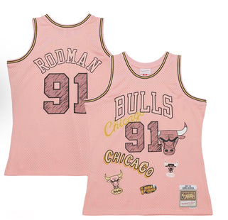Men Chicago bulls sidewalk sketch Dennis Rodman jersey
