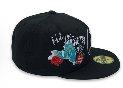 Cluster Brooklyn nets 59fifty black