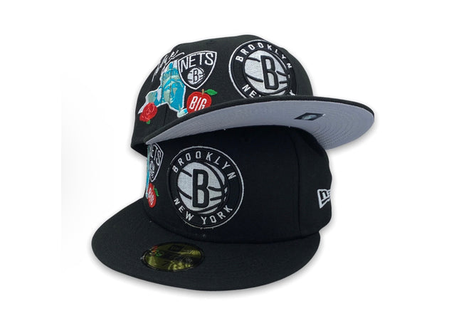 Cluster Brooklyn nets 59fifty black