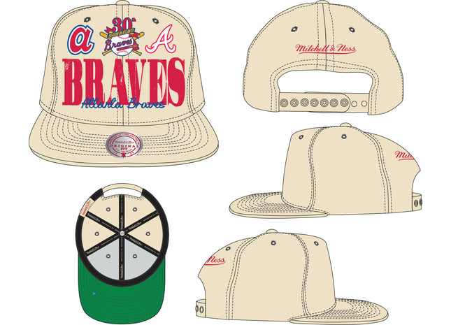 ATLANTA BRAVES MLB REFRAME RETRO SNAPBACK COOP BRAVES