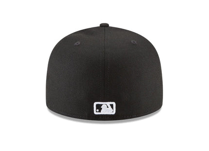 Men Los Angeles angels 59fifty black basic outline