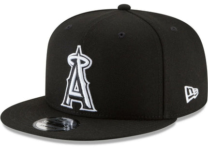 Men angels basic snap black outline 9fifty hat