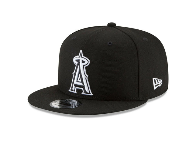 Men angels basic snap black outline 9fifty hat