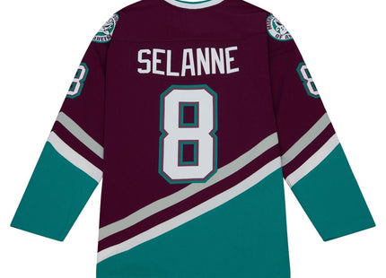 Men  Blue Line Teemu Selanne Anaheim Ducks Dark 1996 Jersey