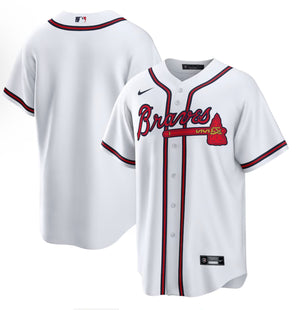 Men Atlanta Braves plain white jersey