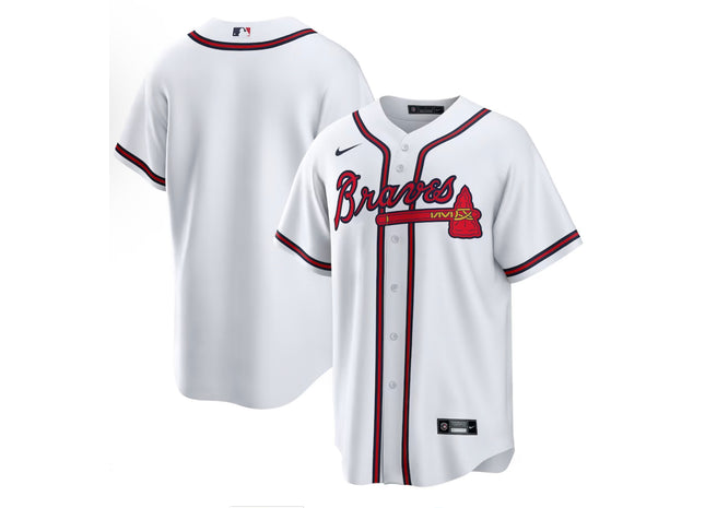 Men Atlanta Braves plain white jersey