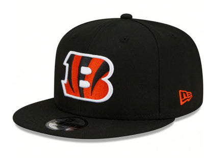 NEW ERA CINCINNATI BENGALS BLACK BASIC 9FIFTY MENS SNAPBACK HAT