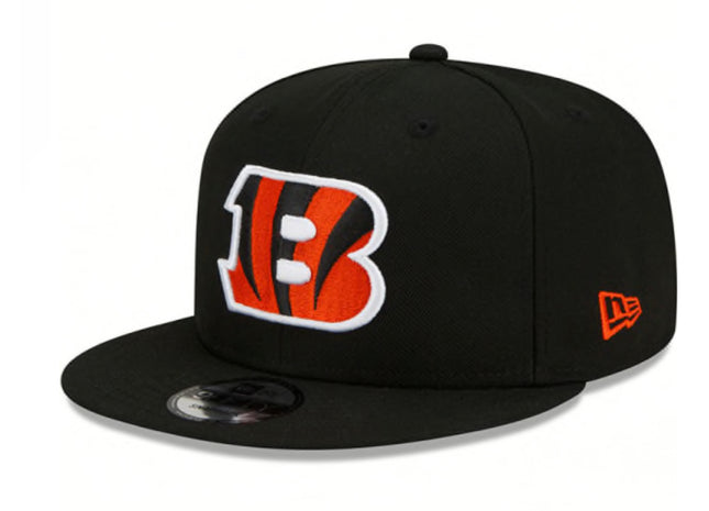 NEW ERA CINCINNATI BENGALS BLACK BASIC 9FIFTY MENS SNAPBACK HAT