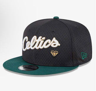 Boston Celtics NBA Mesh Crown Black 9FIFTY Snapback Cap