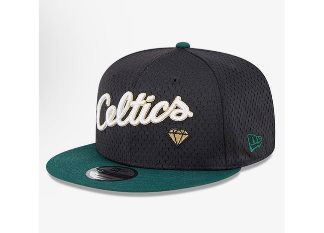 Boston Celtics NBA Mesh Crown Black 9FIFTY Snapback Cap
