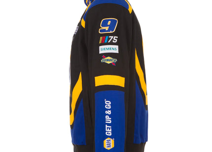 2023 Chase Elliott JH Design Black/Royal NAPA Twill Uniform Full-Snap Jacket JH Design