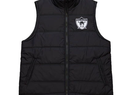 In The Clutch Puffer Vest Vintage Logo Oakland Raiders