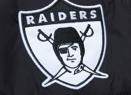 In The Clutch Puffer Vest Vintage Logo Oakland Raiders