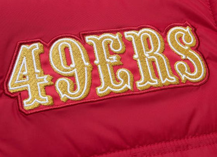 In The Clutch Puffer Vest Vintage Logo San Francisco 49ers