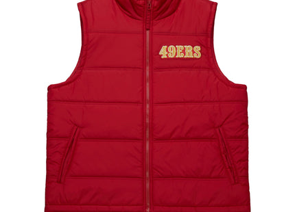 In The Clutch Puffer Vest Vintage Logo San Francisco 49ers