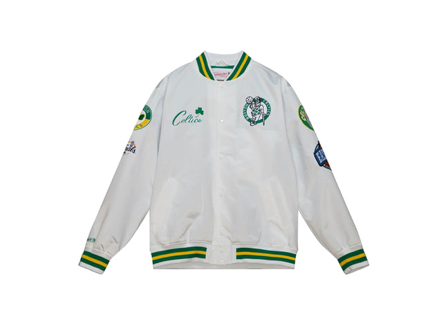City Collection Lightweight Satin Jacket Boston Celtics