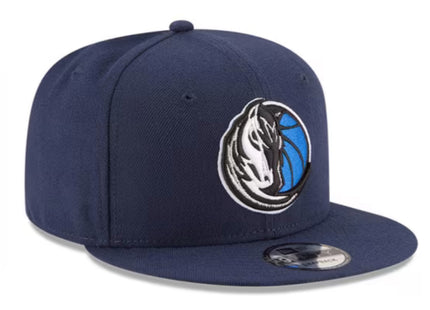 NEW ERA DALLAS MAVERICKS NAVY BLUE 2020 9FIFTY MENS SNAPBACK HAT