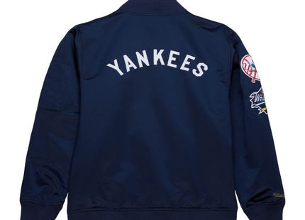 Lightweight Satin Bomber Vintage Logo New York Yankees
