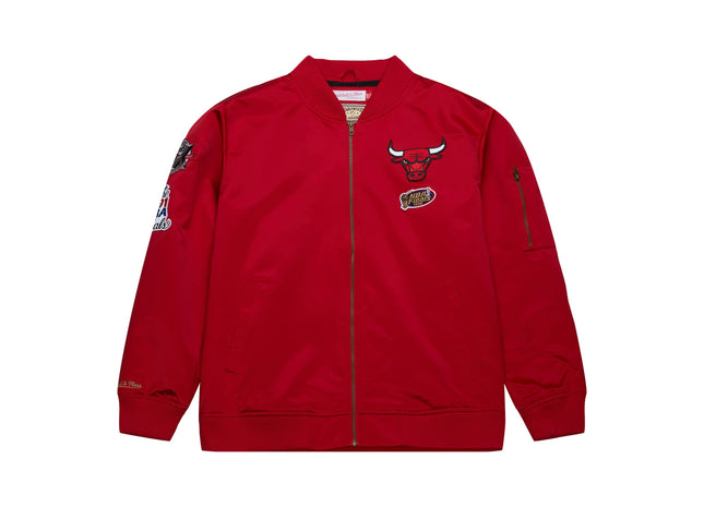 Lightweight Satin Bomber Vintage Logo Chicago Bulls