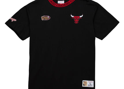 Men Jacquard Ringer SS Tee Vintage Logo Chicago Bulls