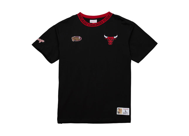 Men Jacquard Ringer SS Tee Vintage Logo Chicago Bulls