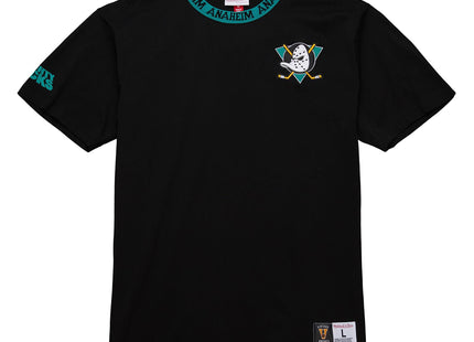 Jacquard Ringer SS Tee Vintage Logo Anaheim Ducks