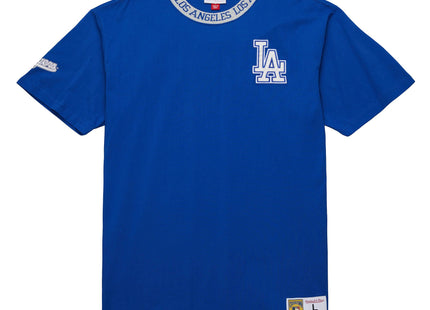 Jacquard Ringer SS Tee Vintage Logo Los Angeles Dodgers