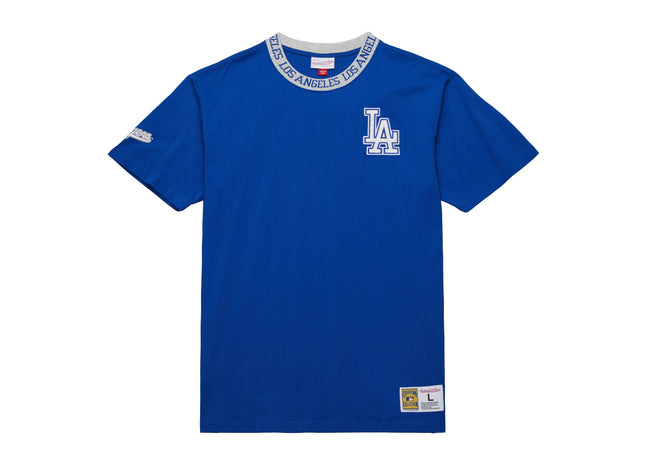 Jacquard Ringer SS Tee Vintage Logo Los Angeles Dodgers