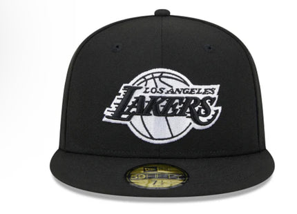 LOS ANGELES LAKERS SIDEPATCH WESTERN CONFERENCE 59FIFTY FITTED HAT - BLACK/ WHITE