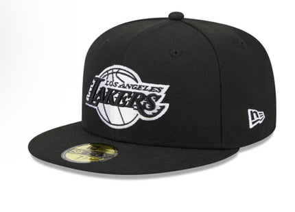 LOS ANGELES LAKERS SIDEPATCH WESTERN CONFERENCE 59FIFTY FITTED HAT - BLACK/ WHITE