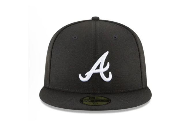 ATLANTA BRAVES SIDEPATCH 2021 WORLD SERIES 59FIFTY FITTED HAT - BLACK/ WHITE