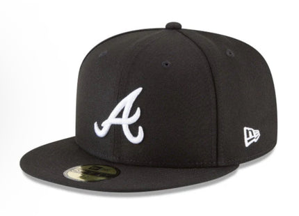 ATLANTA BRAVES SIDEPATCH 2021 WORLD SERIES 59FIFTY FITTED HAT - BLACK/ WHITE