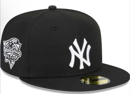 NEW YORK YANKEES SIDEPATCH 2000 WORLD SERIES 59FIFTY FITTED HAT - BLACK/ WHITE