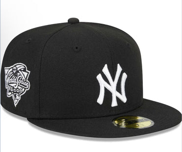 NEW YORK YANKEES SIDEPATCH 2000 WORLD SERIES 59FIFTY FITTED HAT - BLACK/ WHITE