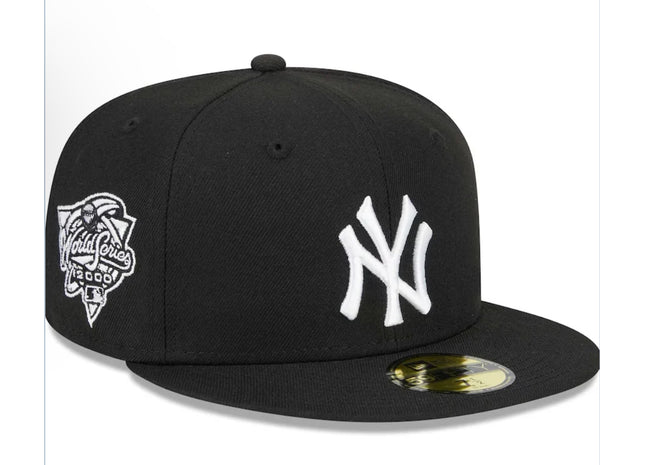 NEW YORK YANKEES SIDEPATCH 2000 WORLD SERIES 59FIFTY FITTED HAT - BLACK/ WHITE