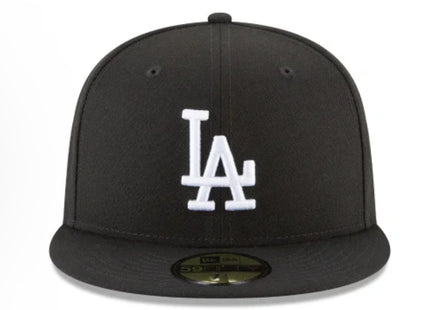 LOS ANGELES DODGERS SIDEPATCH 2020 WORLD SERIES 59FIFTY FITTED HAT - BLACK/ WHITE