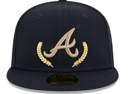 Atlanta Braves Gold Leaf 59FIFTY Fitted