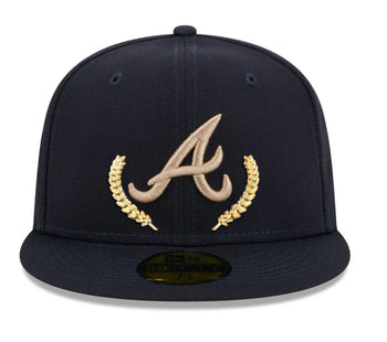 Atlanta Braves Gold Leaf 59FIFTY Fitted