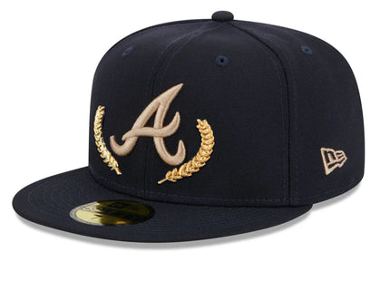 Atlanta Braves Gold Leaf 59FIFTY Fitted