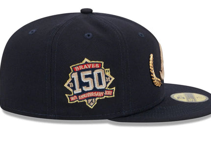 Atlanta Braves Gold Leaf 59FIFTY Fitted