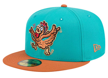 Winston-Salem Dash New Era Theme Night Hype Hens 59FIFTY Fitted Hat - Turquoise