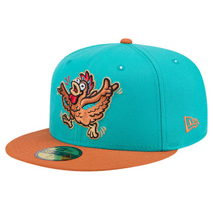Winston-Salem Dash New Era Theme Night Hype Hens 59FIFTY Fitted Hat - Turquoise