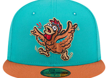 Winston-Salem Dash New Era Theme Night Hype Hens 59FIFTY Fitted Hat - Turquoise