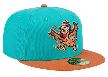 Winston-Salem Dash New Era Theme Night Hype Hens 59FIFTY Fitted Hat - Turquoise